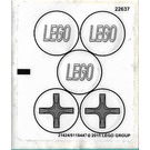 LEGO Sticker Sheet for Set 76039 (21424 / 21434)