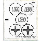 LEGO Autocollant Sheet for Set 76039 (21424 / 21434)