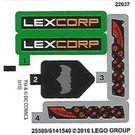 LEGO Aufkleber Sheet for Set 76045 (25509 / 25510)