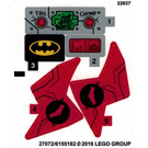 LEGO Sticker Sheet for Set 76055 (27072 / 27073)