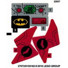 LEGO Aufkleber Sheet for Set 76055 (27072 / 27073)