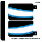 LEGO Sticker Sheet for Set 76165 (69156)