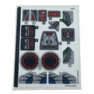 LEGO Sticker Sheet for Set 76292 (10108722)