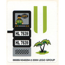 LEGO Autocollant Sheet for Set 7639 (86089)