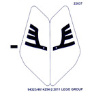 LEGO Sticker Sheet for Set 7696 (94323)