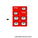 LEGO Aufkleber Sheet for Set 7731 (61968)