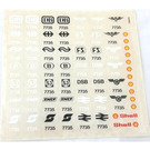 LEGO Sticker Sheet for Set 7735