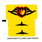 LEGO Aufkleber Sheet for Set 7891 (55548)