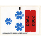 LEGO Sticker Sheet for Set 7903 (55546)