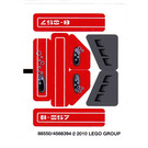 LEGO Sticker Sheet for Set 8057 (88550)