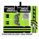 LEGO Sticker Sheet for Set 8133 (57848)