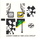 LEGO Sticker Sheet for Set 8300 (22839)