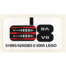 LEGO Sticker Sheet for Set 8642 (51895)