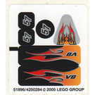 LEGO Sticker Sheet for Set 8643 (51896)
