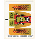 LEGO Sticker Sheet for Set 8670 (54398)