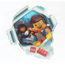 LEGO Sticker Sheet - The Lego Movie Emmet and Wyldstyle (Lenticular) (5002044)