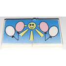 레고 Stickered Assembly 2 Tile 2x2 with Groove with Balloons and Sun