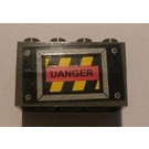 LEGO Stickered Assembly with Danger Sticker