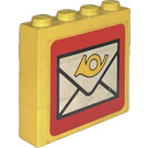 LEGO Stickered Assembly with envelope postal Logo