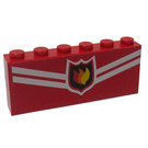 LEGO Stickered Assembly with Fire Fighter Sign