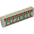 LEGO Stickered Assembly with 'PIZZERIA' wording