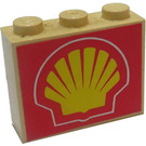 LEGO Stickered Assembly met Shell logo Sticker