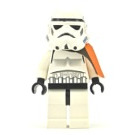 LEGO Stormtrooper Figurine avec tête noire et bouche solide