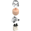 LEGO Stormtrooper with Plain Light Flesh Head Minifigure with Dotted Mouth Helmet