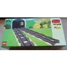 LEGO Straight Track Set (Dark Gray) 2734-1 Packaging