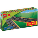 LEGO Gerade Track (Dunkelsteingrau) 2734-2