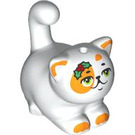 LEGO Stretching Cat with Orange Patches and Holly (103321)
