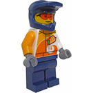 LEGO Stuntman Quad Řidič s Modrá Helma Minifigurka