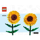 LEGO Sunflowers Set 40524 Instructions