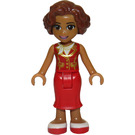 LEGO Susan, Red Long Skirt, Dark Red Vest Minifigure