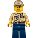 LEGO Swamp Politibetjent med Mørk beige Caps Minifigur