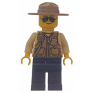 LEGO Swamp Poliisi jossa Tumma beige Sheriff Hattu Minihahmo