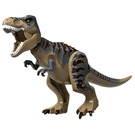 LEGO T Rex (dark tan with brown stripes)