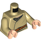 LEGO bronzer Anakin Skywalker avec Court Jambes et Aviateur Casquette Minifig Torse (973 / 76382)