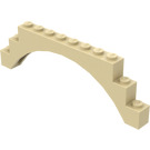 LEGO Zandbruin Boog 1 x 12 x 3 zonder verhoogde boog (6108 / 14707)