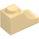 LEGO Beige Bue 1 x 2 Omvendt (78666)