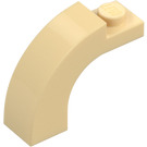 LEGO Beige Arco 1 x 3 x 2 con Parte superiore curva (6005 / 92903)