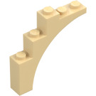 LEGO Beige Bogen 1 x 5 x 4 Normaler Bogen, unverstärkte Unterseite (2339 / 14395)