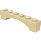 LEGO Brungul Båge 1 x 6 Upphöjd båge (92950)