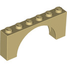 LEGO bronzer Arche
 1 x 6 x 2 Dessus mince sans dessous renforcé (12939)