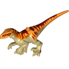 LEGO Zandbruin Atrociraptor met Dark Rood Strepen (78413)