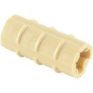 LEGO Tan Axle Connector (Ridged with 'x' Hole) (6538)