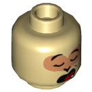 LEGO Tan Baby Monkey King Minifigure Head (Recessed Solid Stud) (3626 / 76845)