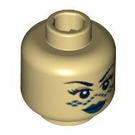 LEGO Tan Barriss Offee with Cape Head (Recessed Solid Stud) (3626 / 88753)