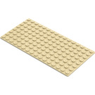 LEGO Zandbruin Grondplaat 8 x 16 (3865)