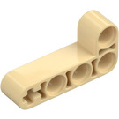 LEGO Tan Beam 2 x 4 Bent 90 Degrees, 2 and 4 holes (32140 / 42137)